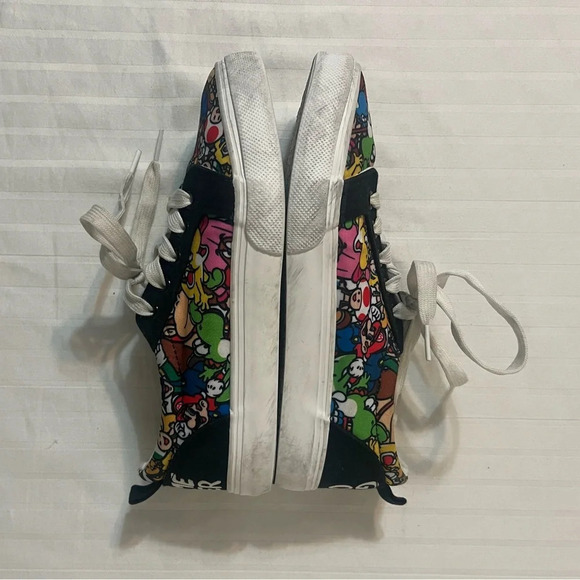 Nintendo Super Mario Ground-Up Canvas Lace-Up Sneaker Shoes Unisex Youth Size 4 - Picture 9 of 15